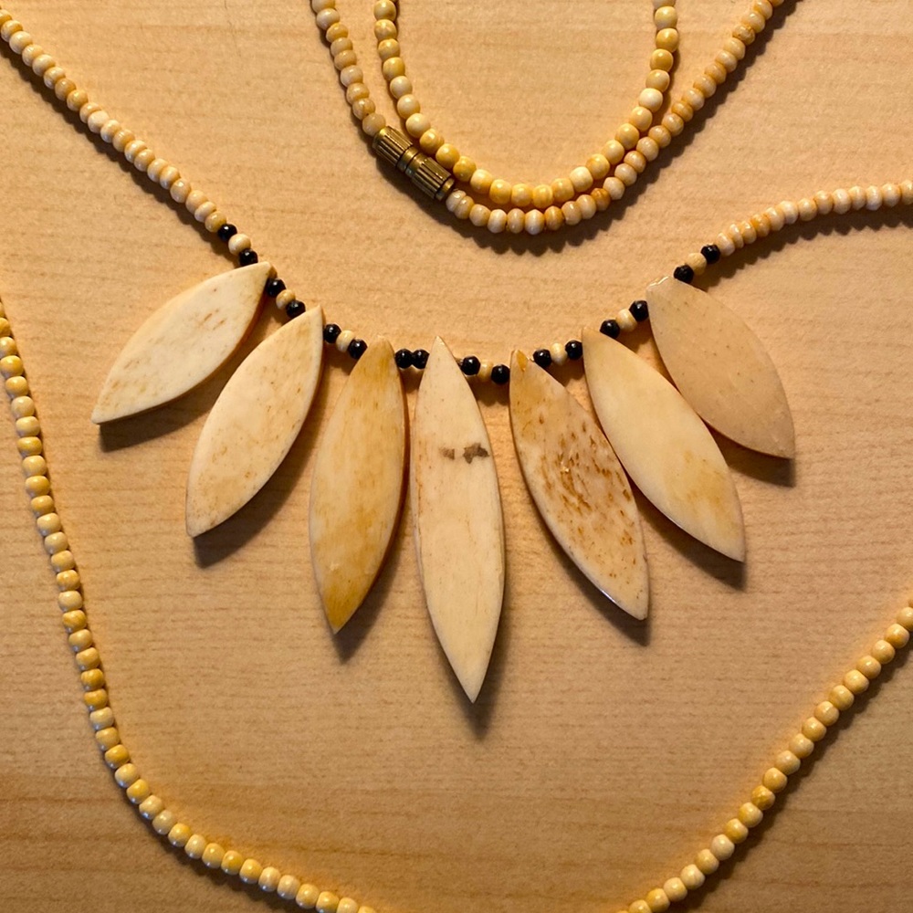 Camel Bone Necklaces from the Middle East
